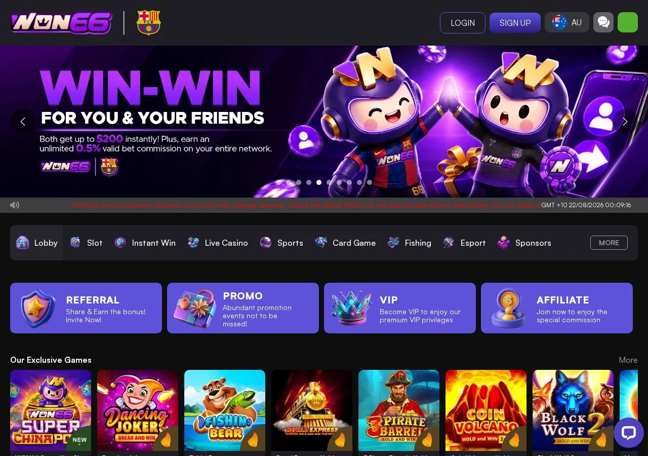 WON66 overview banner